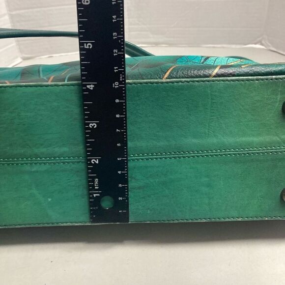 ANUSCHKA Women’s Hobo Tote Bag 13X4X8 Multicolored Genuine Leather Hand Painted - Picture 3 of 11